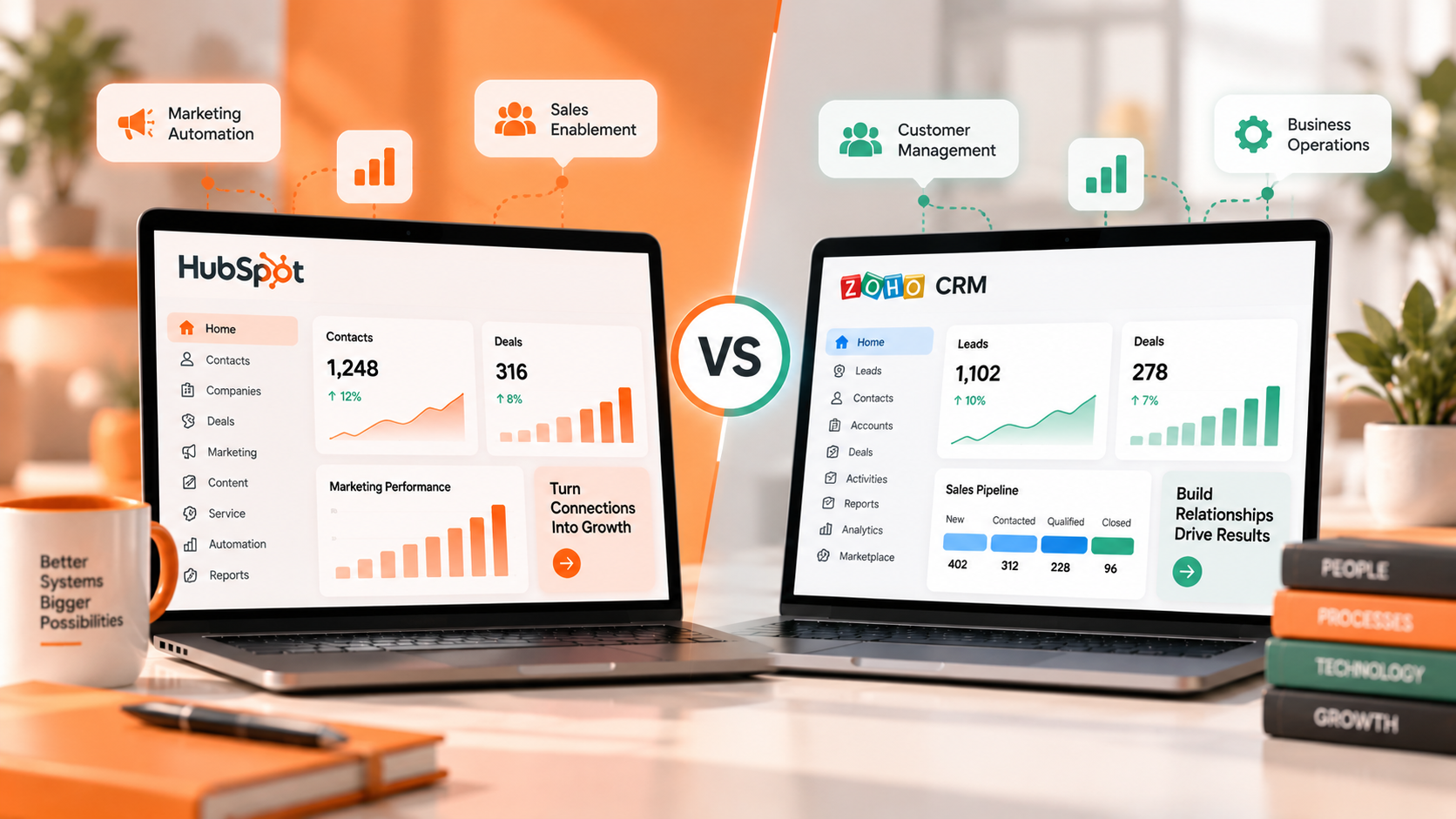 HubSpot vs Zoho